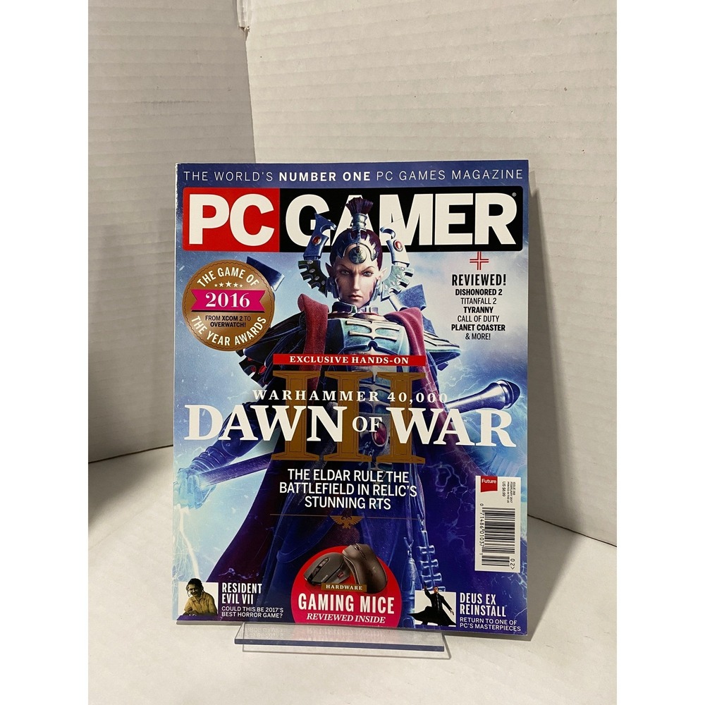 PC Gamer Magazine Warhammer 40,000 Dawn of War III February 2017 Issue 288